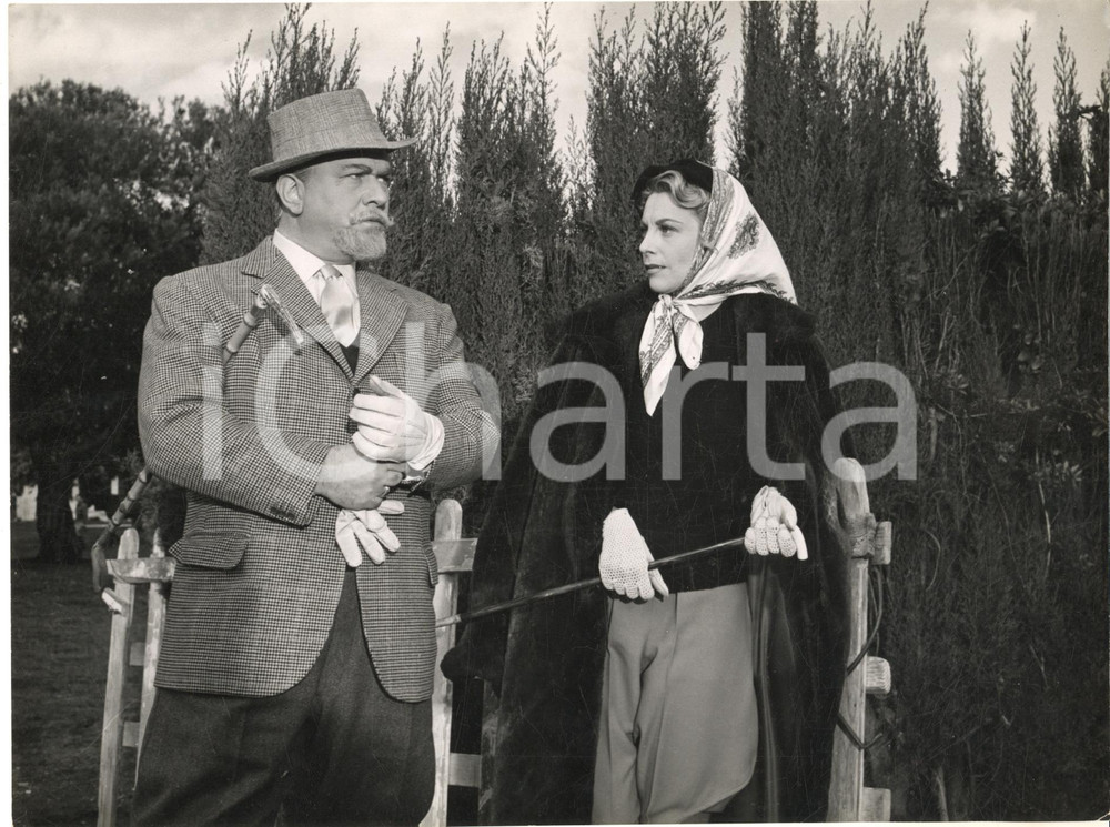 Fotografia d epoca originale 1950 ca CINEMA FRANCIA Passeggiata in campagna Foto CORBEAU DA STUDIARE 1