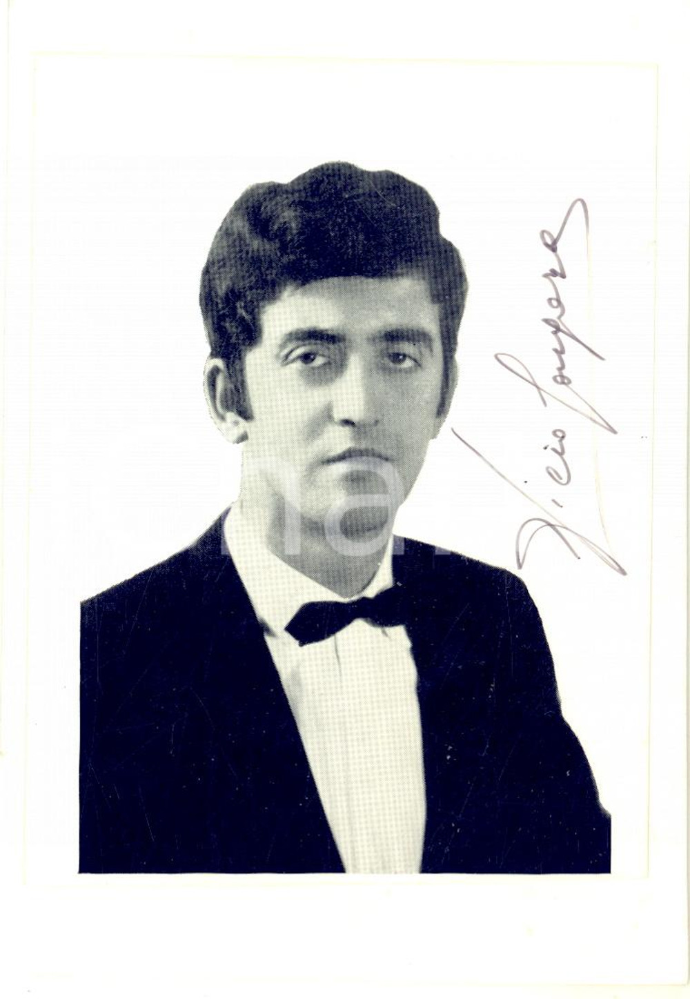 1960 ca LIRICA Tenore Piero FONGARO - Foto seriale con AUTOGRAFO 10x14 cm