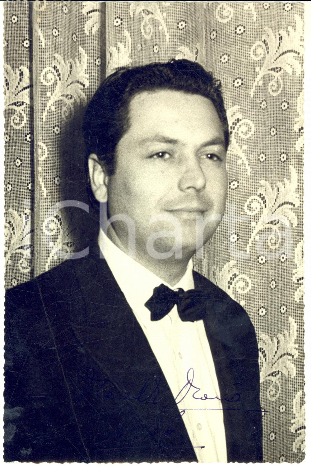 1957 ITALIA Ritratto musicista Mario MARELLI - Foto AUTOGRAFO DANNEGGIATA 12x18