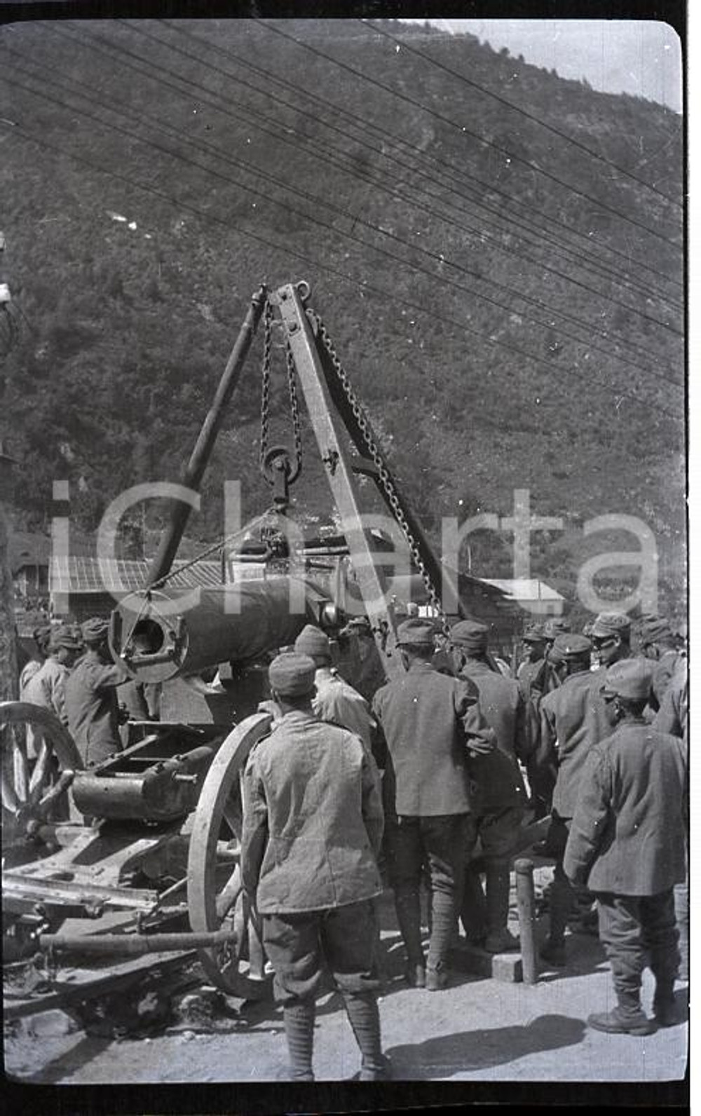 6X4cm NEGATIVO ORIGINALE * 1907 LAGO D'ARNO Cantiere centrale idroelettrica (4)