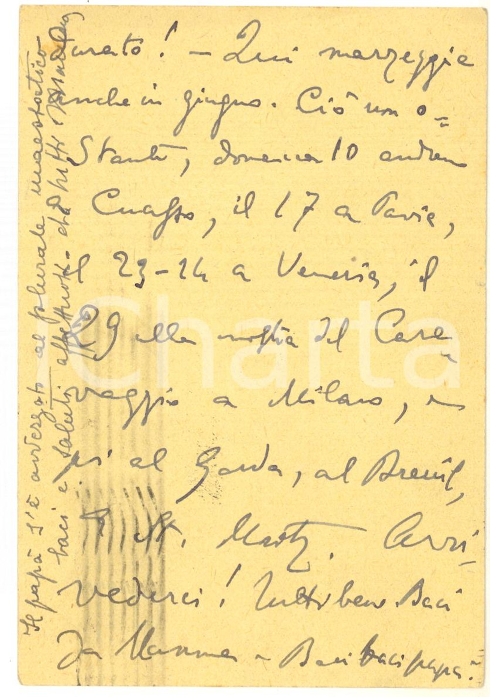 1951 VARESE Domenico BULFERETTI e un fitto calendario di incontri - AUTOGRAFO