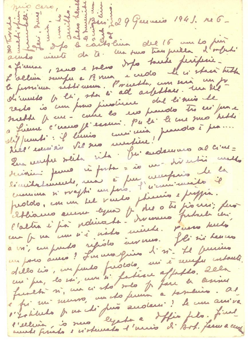 1945 BARI Istituto di BOTANICA - Cartolina Eleonora FRANCINI CORTI - AUTOGRAFO