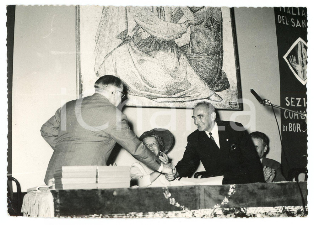 1960 ca BORGOSESIA Sezione Comunale AVIS - Una cerimonia *Foto 14x10 cm