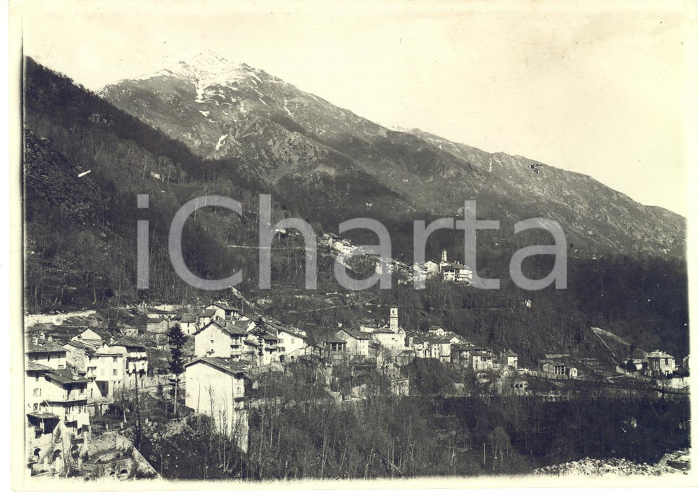 1935 ca CAMPIGLIA CERVO Veduta con frazioni VALLEMOSCHE e FORGNENGO - Foto