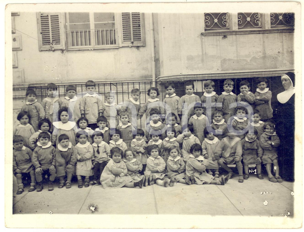 1935 ca SANREMO - Asilo "Corradi" - Ritratto di una classe - Foto 17x13 cm