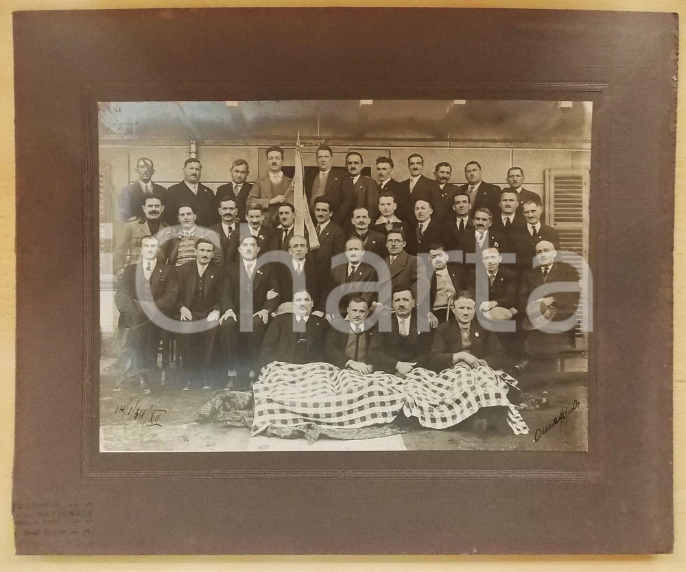 1934 TORRE PELLICE Raduno Associazione Mutilati e Invalidi di Guerra *Foto 32x26