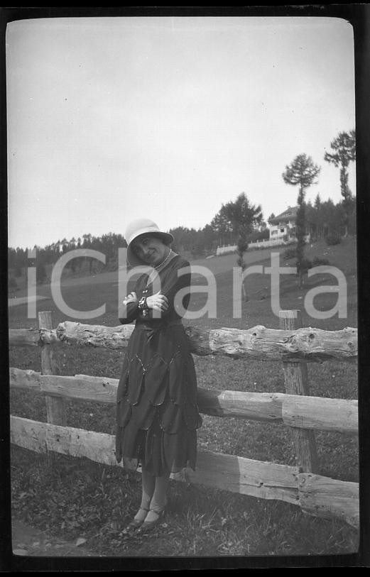 Fotografia d epoca originale 1930 CORTINA D AMPEZZO Nella campagna ampezzana  NEGATIVO ORIGINALE 2 1