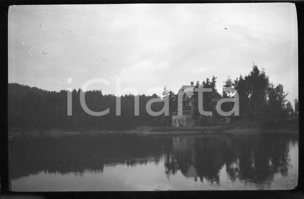 Fotografia d epoca originale 1930 LAGO DI MISURINA Scorcio panoramico NEGATIVO ORIGINALE 2 1