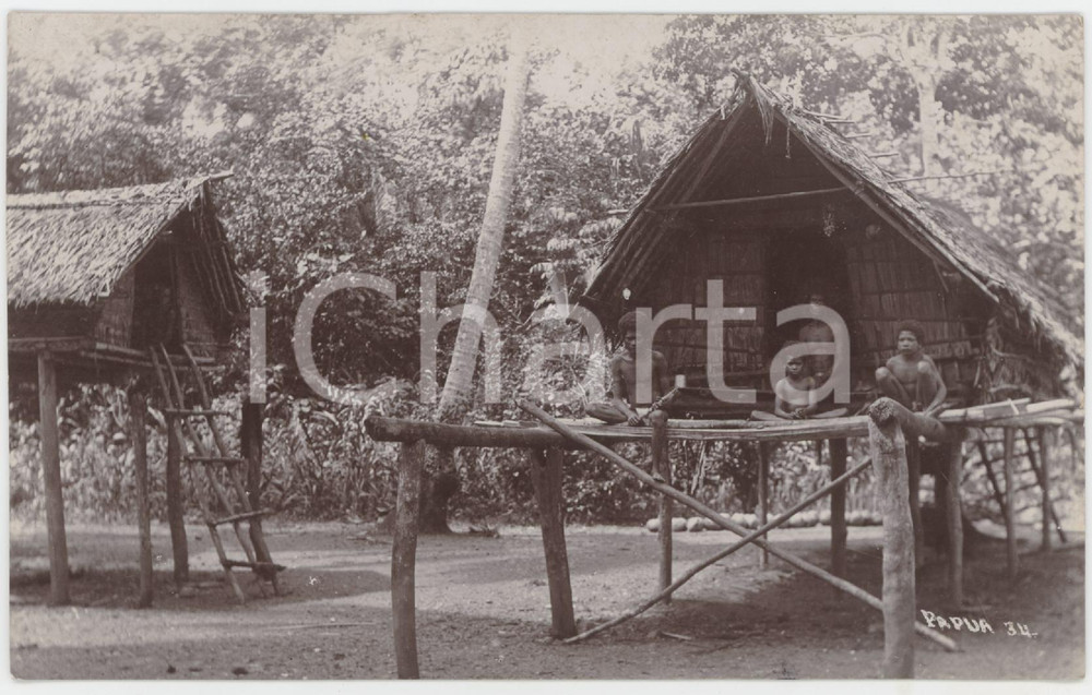 1935 ca PAPUA NEW GUINEA - Ethnic Types - Indigenous people - Postcard