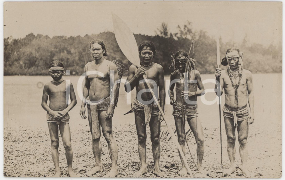 1935 ca NEW ZEALAND - Ethnic Types - MAORI people - Postcard RPPC
