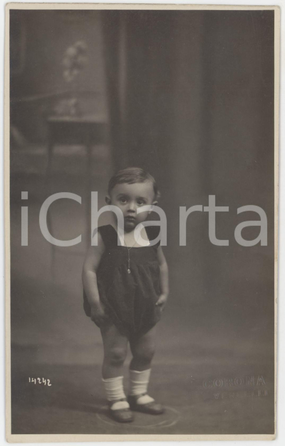 1928 BOCCA D'ARBARO (VC) Luigi DERIVI bambino - Foto L.CORONA 9x14 cm