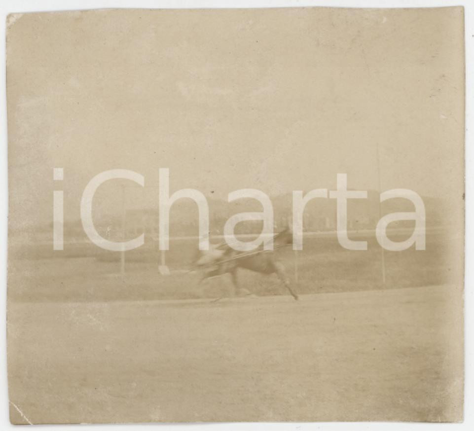 1910 ca IPPICA ITALIA Cavallo ABNET in gara - Foto RARA 8x7 cm