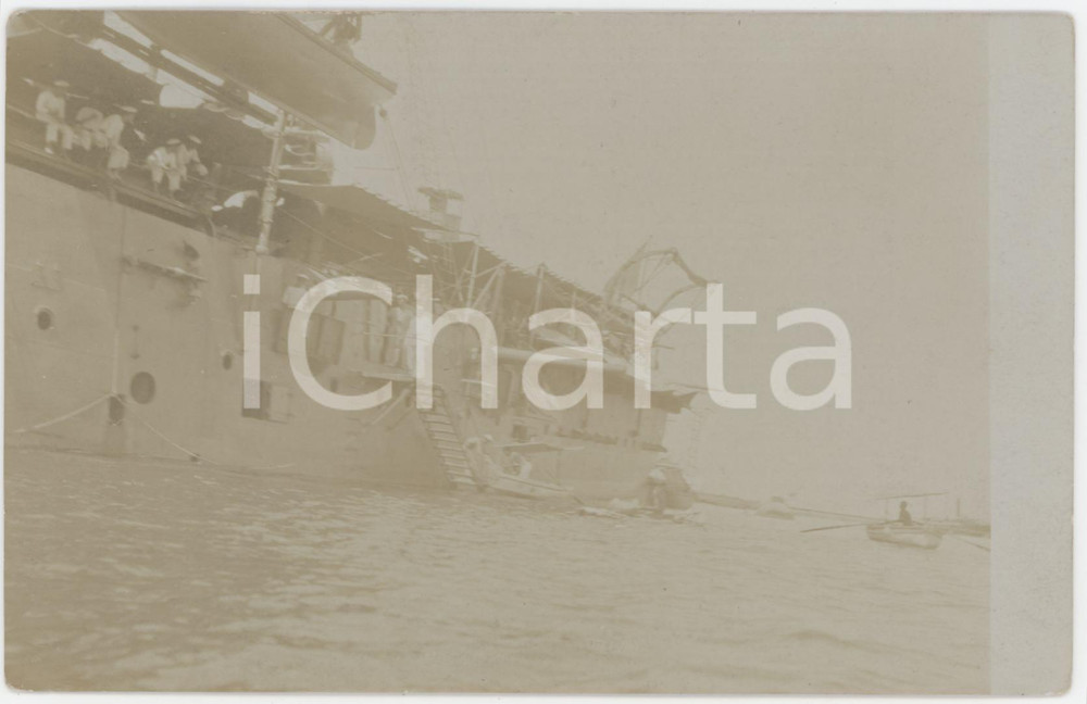 1915 MASSAUA (ERITREA) Nave italiana all'attracco - Foto cartolina