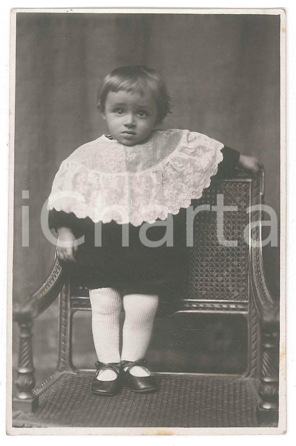 1920 ca PIEMONTE Pierino GRANERO a 15 mesi - Ritratto - Foto cartolina