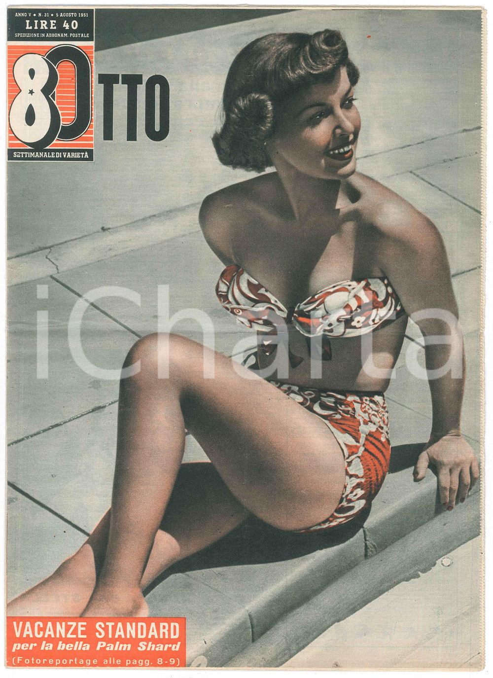 1951 OTTO Palm SHARD a Miami Beach *Settimanale varietà Anno V n° 31