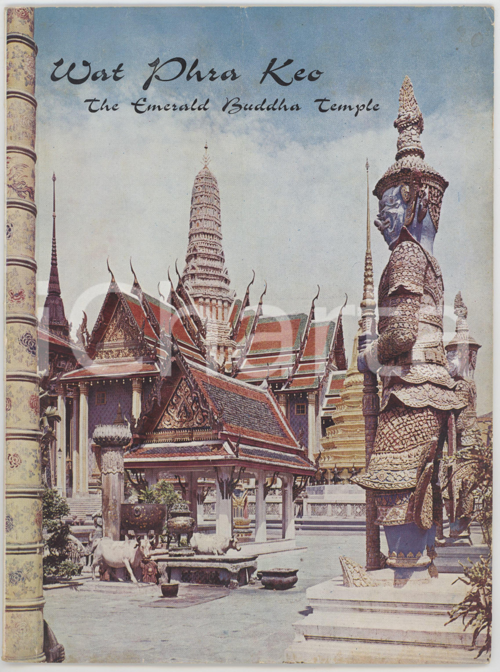 Materiale pubblicitario d’epoca 1970 ca THAILAND  Wat Phra Keo  The Emerald Buddha Temple ILLUSTRATED booklet 1