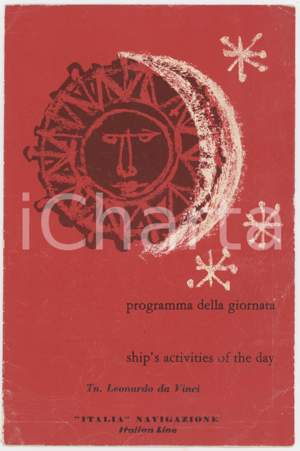 6 Luglio 1961 ITALIA NAVIGAZIONE Tn. Leonardo da Vinci *Programma della giornata