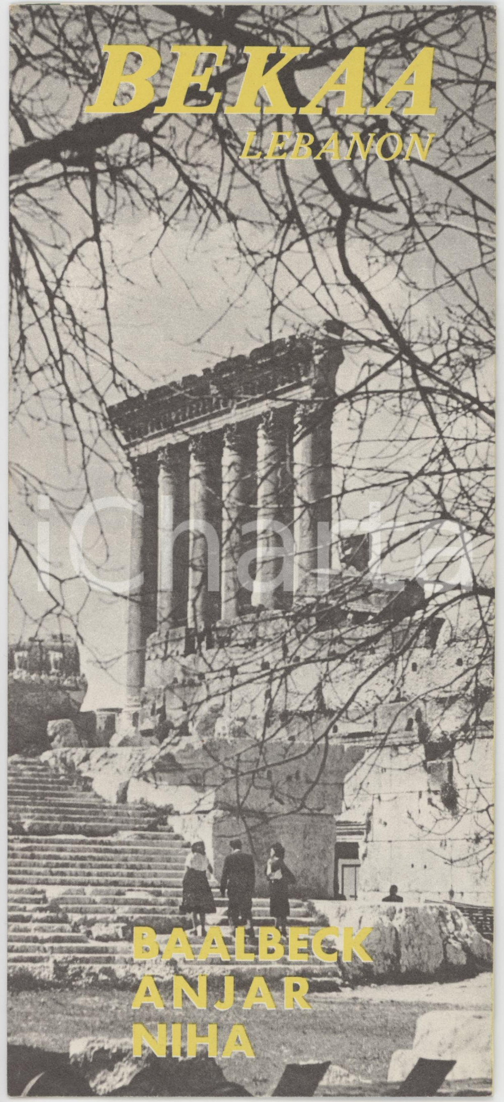 1960 ca TOURISM - BEKAA (LEBANON) - Illustrated vintage brochure