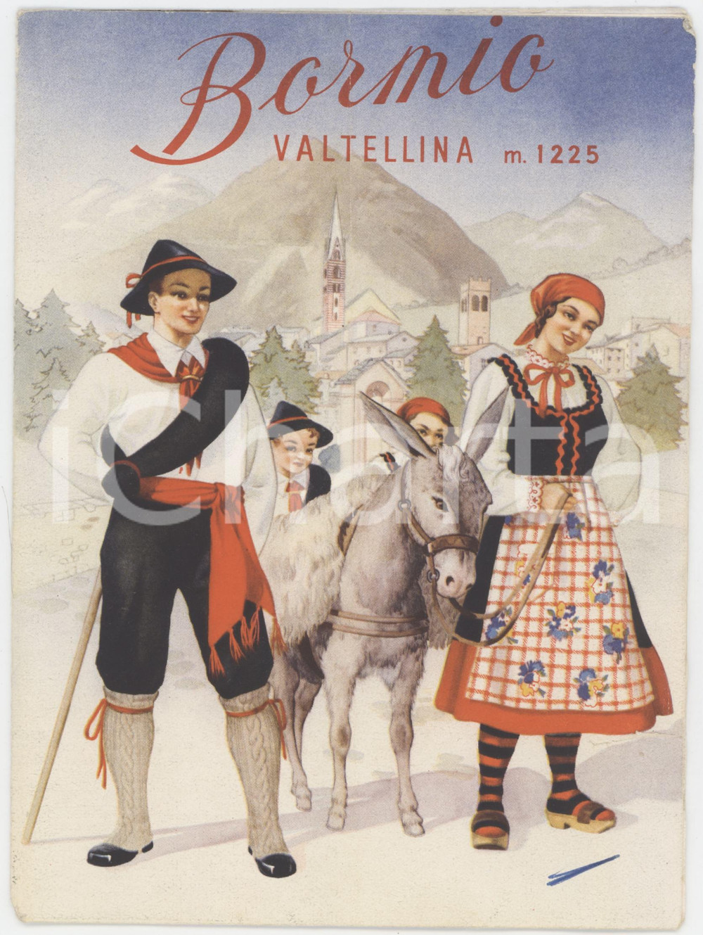 1962 VALTELLINA - BORMIO - Pieghevole ILLUSTRATO con mappa