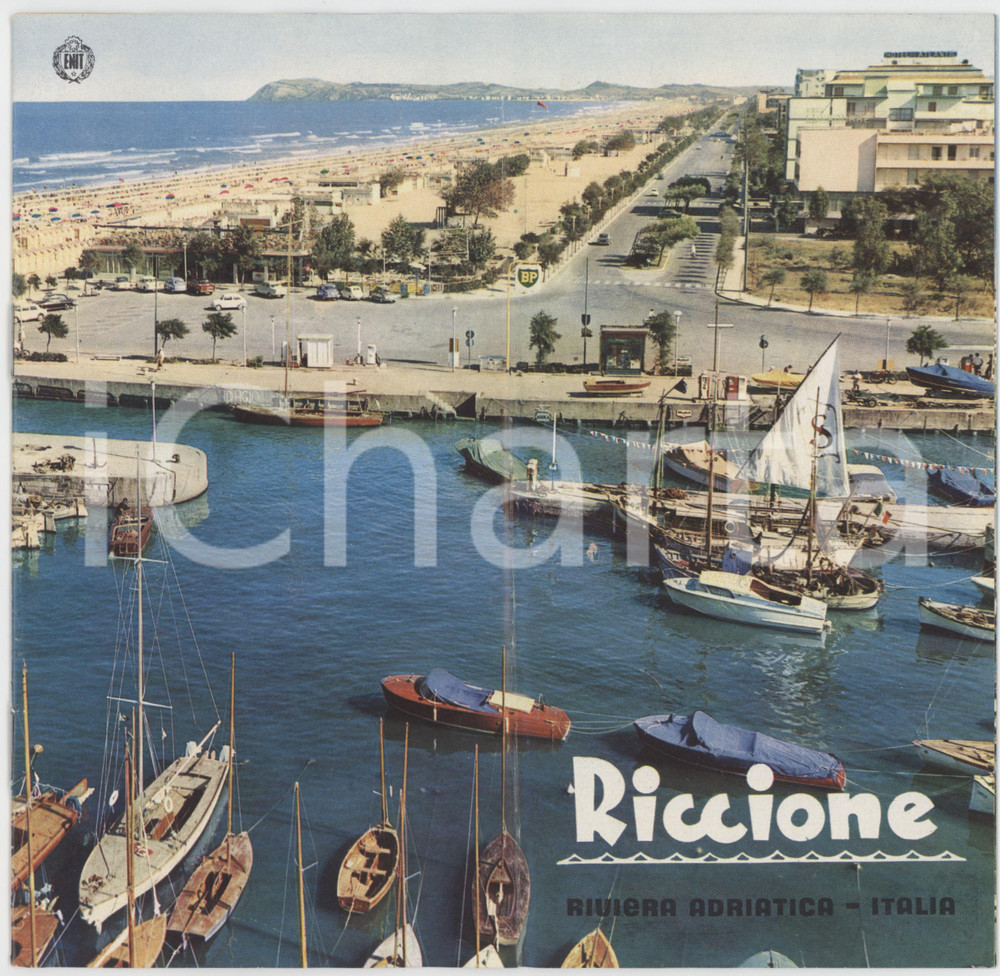 1970 ca TURISMO - RIVIERA ADRIATICA - RICCIONE - Pieghevole illustrato VINTAGE