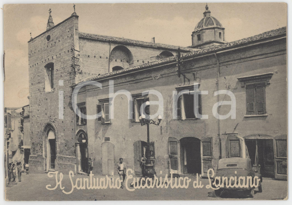 1953 TURISMO LANCIANO - Santuario del Miracolo Eucaristico - Pieghevole 16 pp. Pieghevole pubblicitario d'epoca, illustrato.PAGINE: 16 FAIR/discreto piegatura in copertina, con minima sbrecciatura Formato: 17x12 cm originale e autentica 1