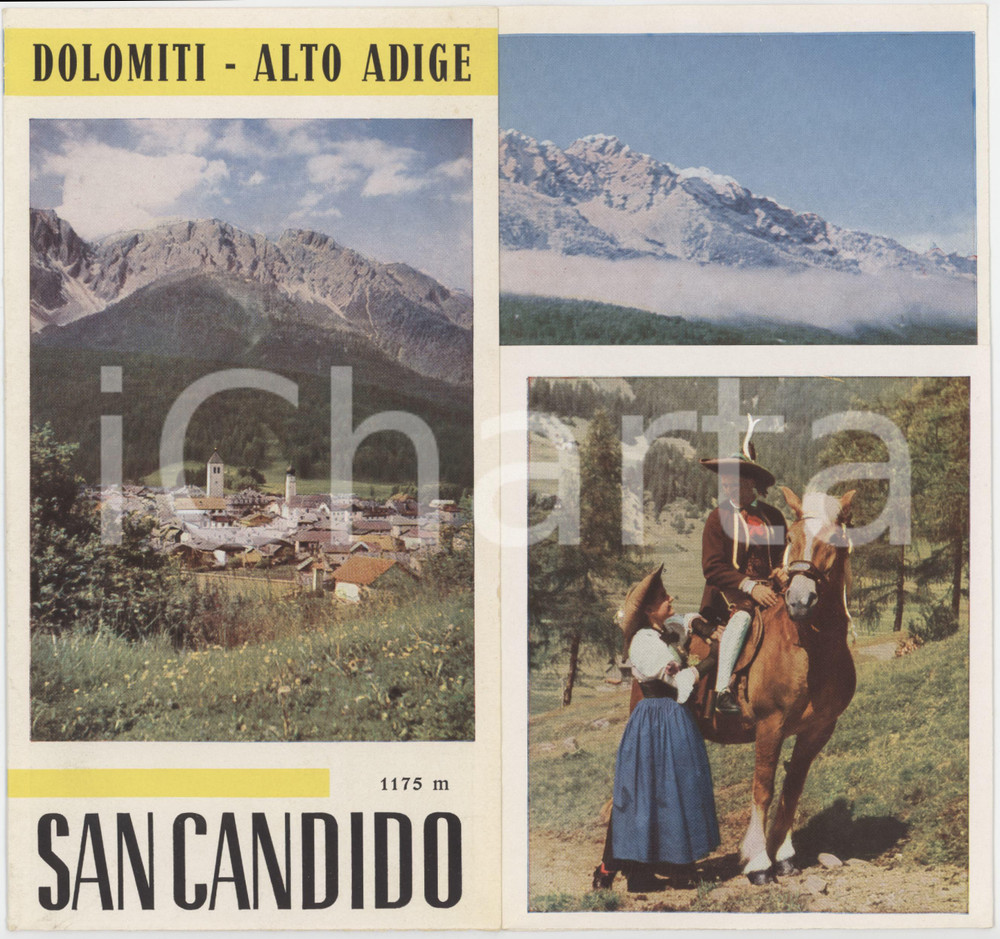 1960 TURISMO DOLOMITI - ALTO ADIGE - SAN CANDIDO - Pieghevole ILLUSTRATO