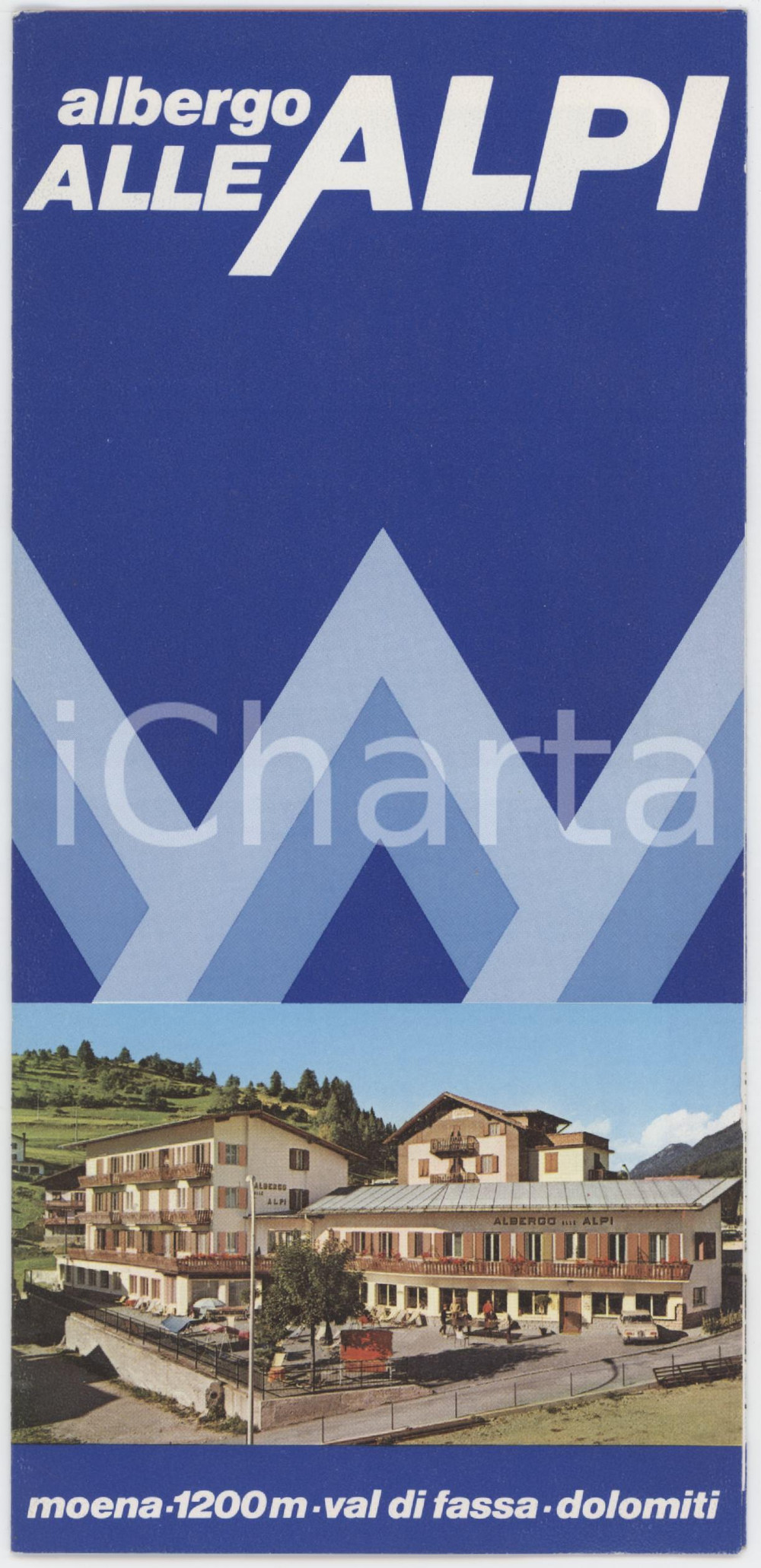 1969 TURISMO DOLOMITI - MOENA - Pieghevole ILLUSTRATO alberghi e pensioni