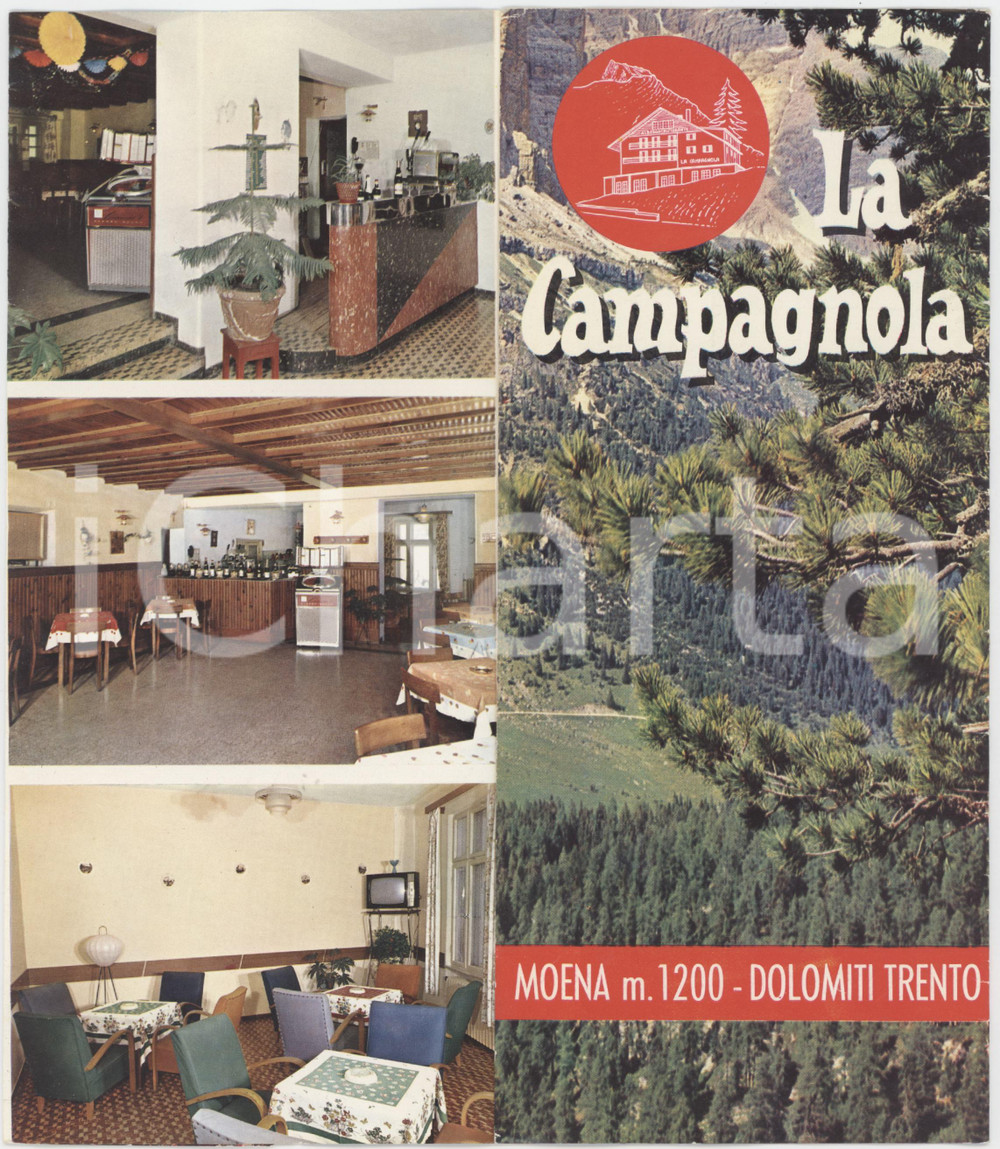 1964 TURISMO DOLOMITI - MOENA - Albergo LA CAMPAGNOLA *Pieghevole
