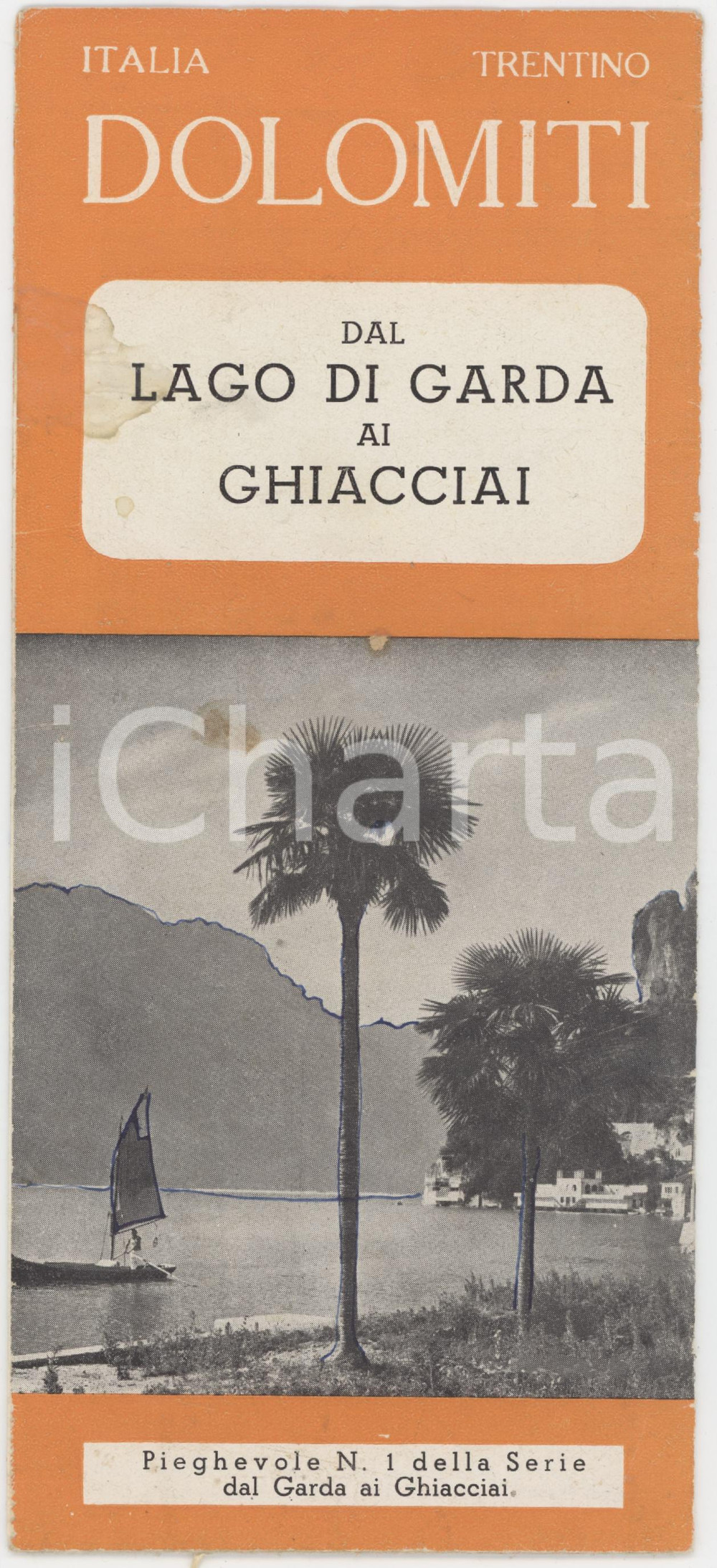 1950 DOLOMITI Dal Lago di Garda ai ghiacciai - Pieghevole illustrato