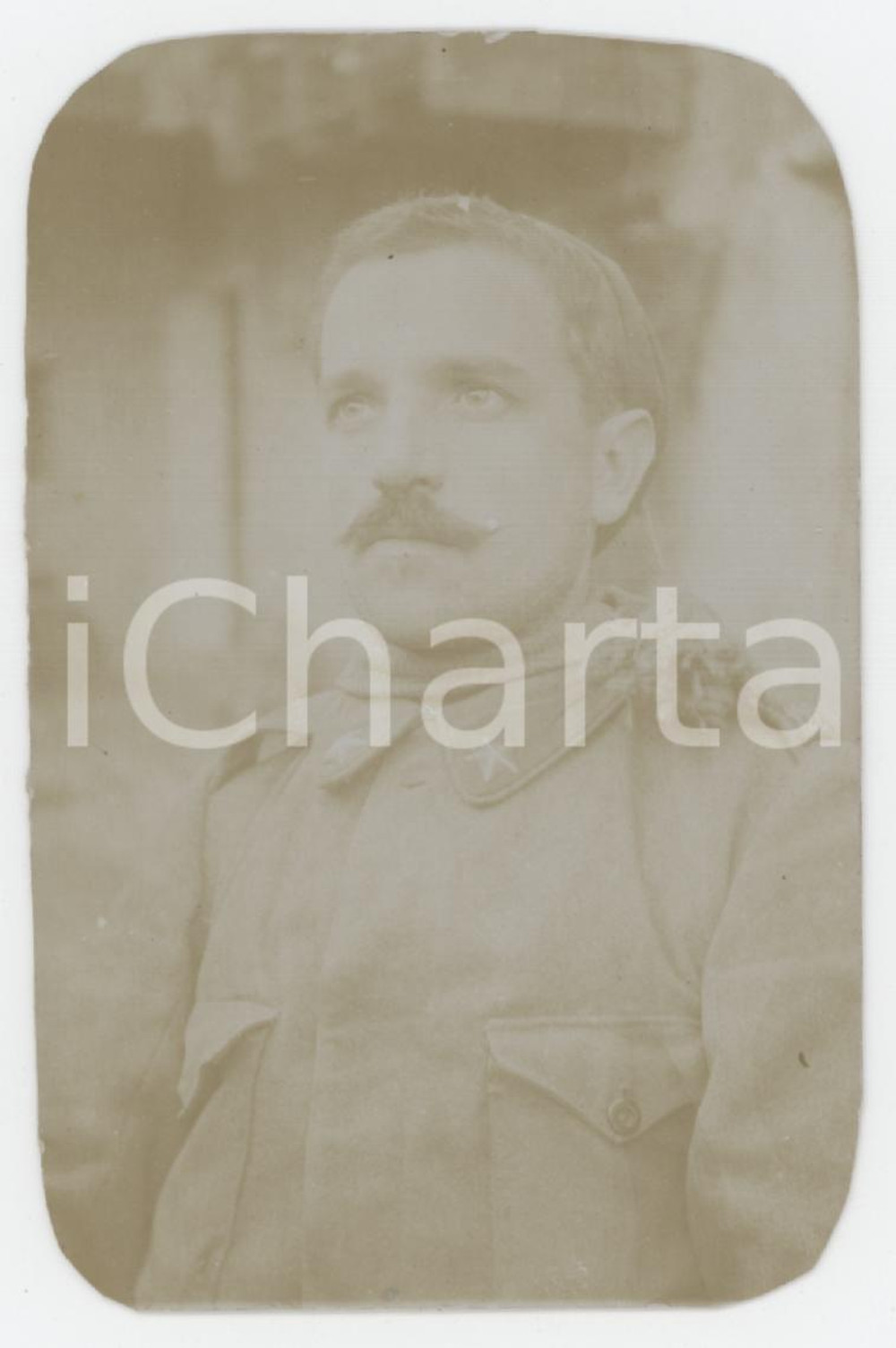 1910 ca ITALIA REGIO ESERCITO Ritratto di ufficiale - Foto 6x9 cm