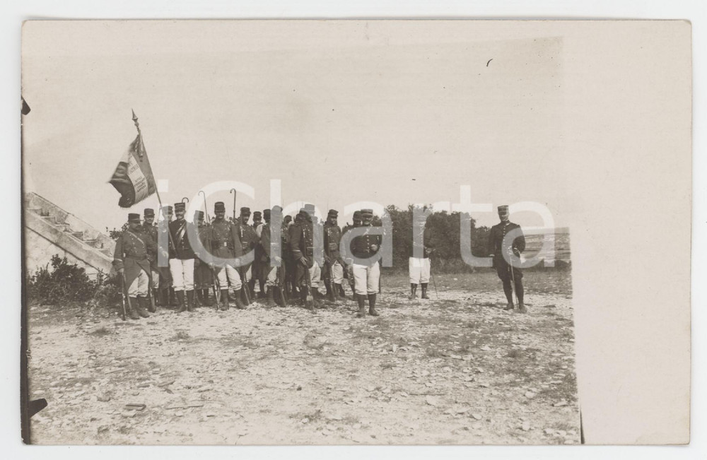 1910 ca FRANCE ARMEE DE TERRE Officiers d'un bataillon - Photo 14x9 cm