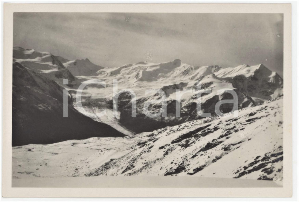 1971 ALTO ADIGE - Ghiacciaio di ORTLES - Veduta delle cime - Fotografia 15x10 cm