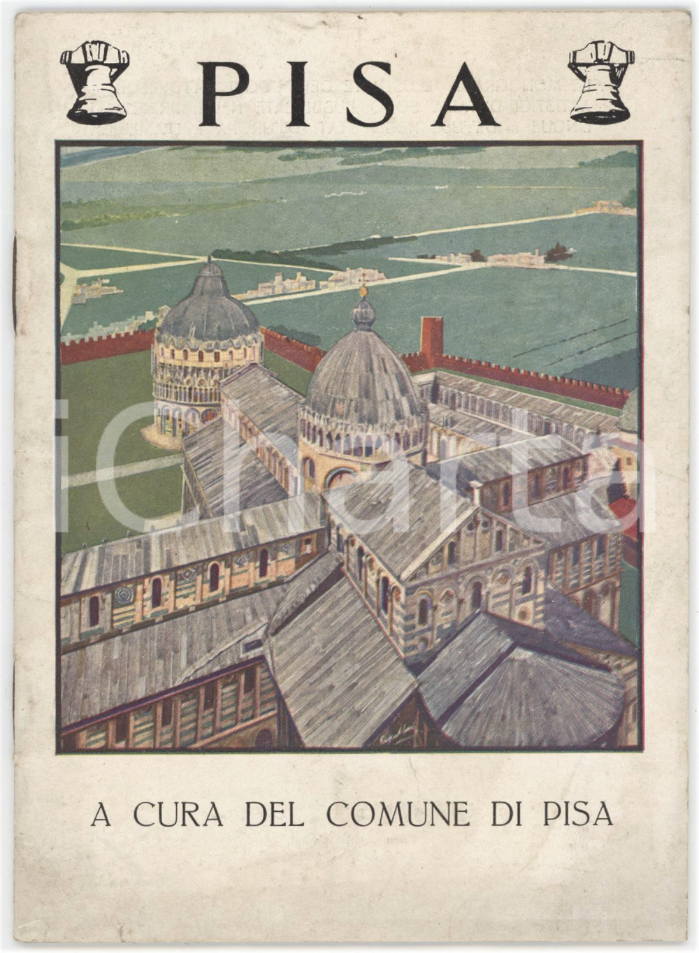 1928 TURISMO - PISA - Monografia ILLUSTRATA - Ed. NOVISSIMA 15 pp. Pubblicazione originale d'epoca, illustrata b/n.PAGINE: 15 POOR/danneggiato buone condizioni interne, ma piegatura in quarta di copertina Formato: 12x17 cm originale e autentica 1