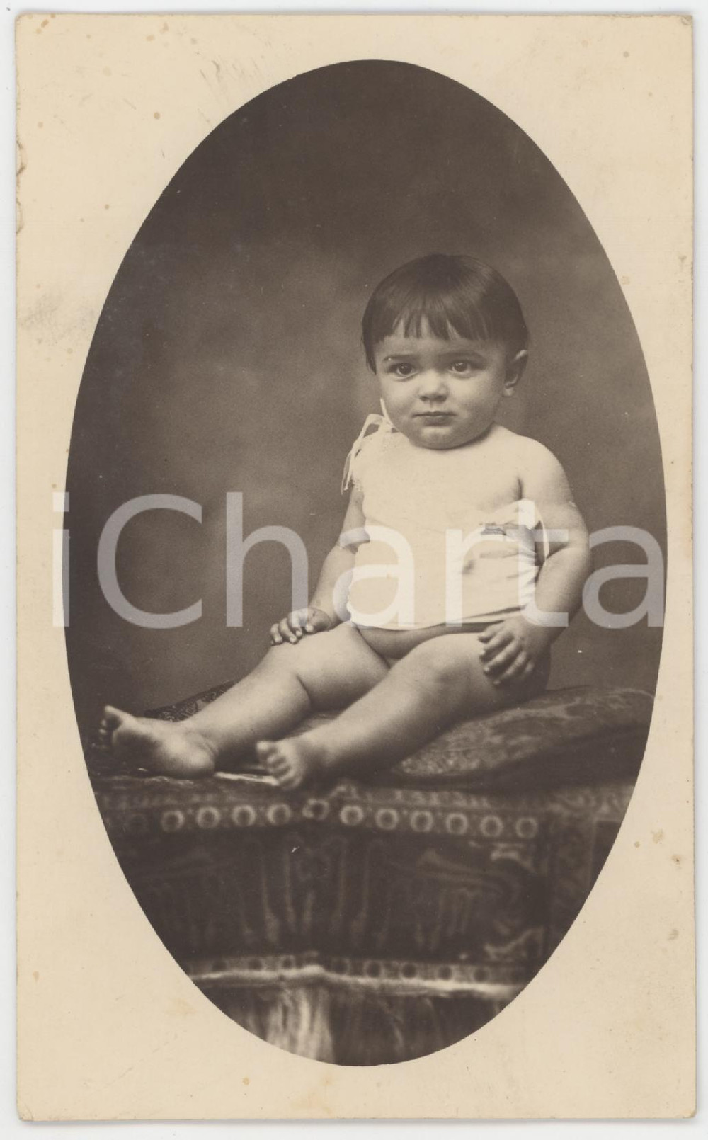 1920 ca ITALIA - COSTUME Bambina con abito bianco - Foto 8x13 cm