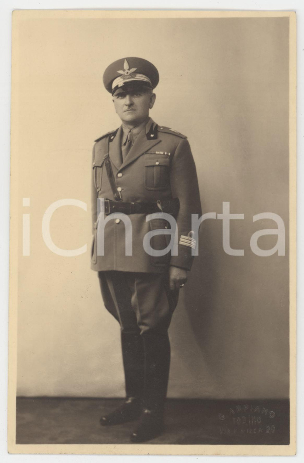 1940 ca TORINO Regio Esercito - AUTOMOBILISTI - Ufficiale - Foto G. APPIANO