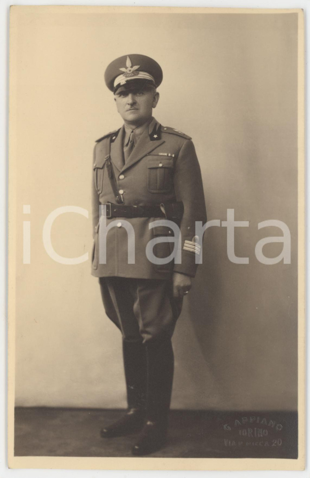 1940 ca TORINO Regio Esercito - AUTOMOBILISTI - Ufficiale *Foto G. APPIANO