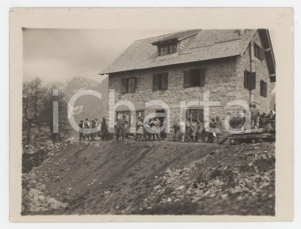 1925 ca CALALZO DI CADORE (BL) Rifugio CHIGGIATO - Festa - Foto 12x9 cm