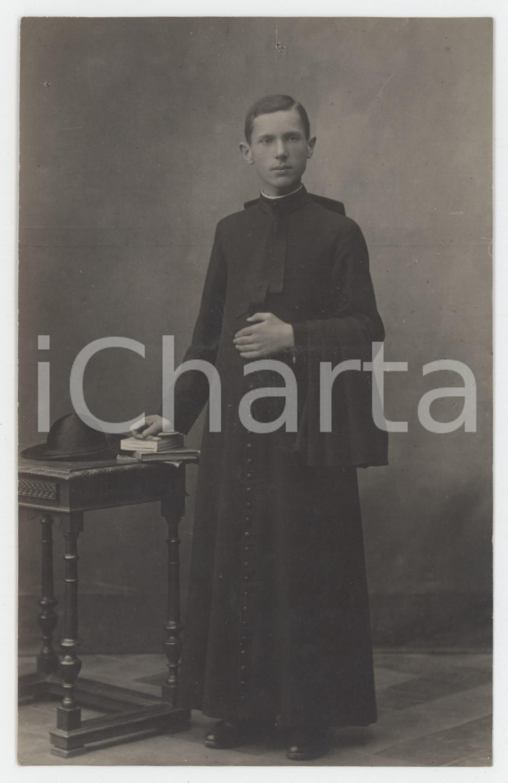 1900 ca ITALIA - COSTUME Ritratto di un sacerdote - Foto ANONIMA 9x14 cm