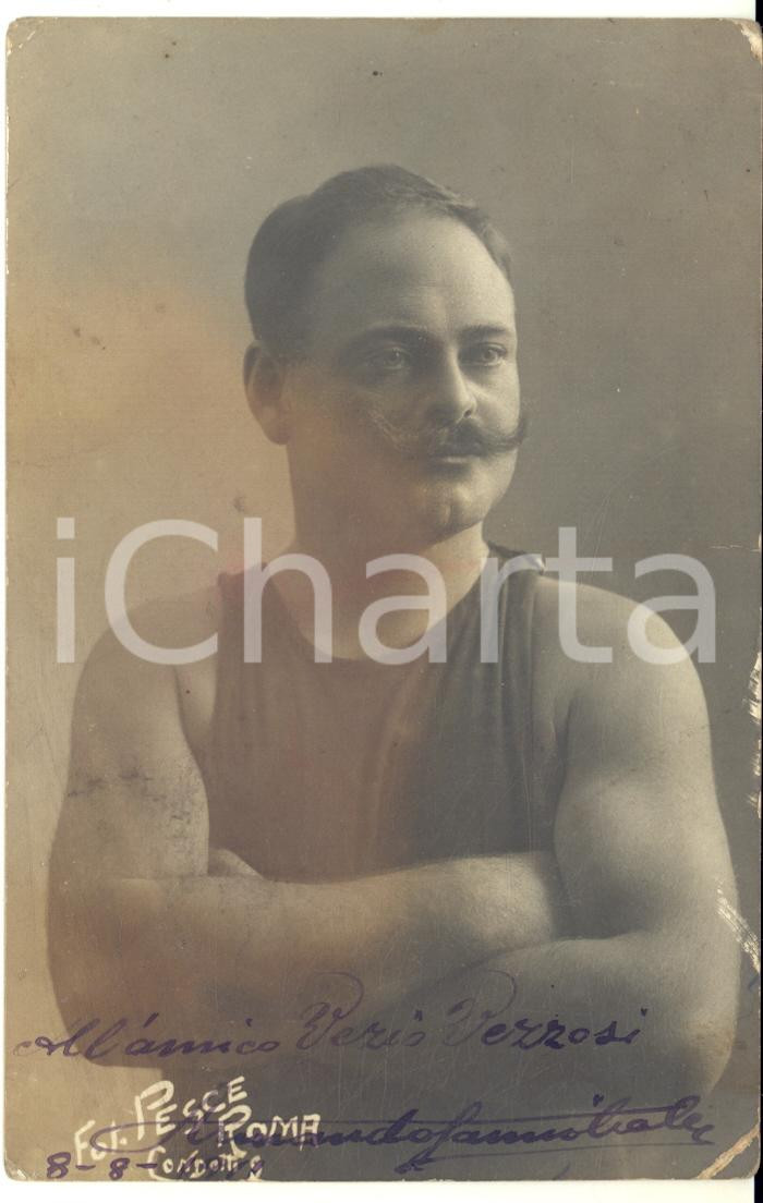 1911 ROMA Armando SANNIBALE - "Re del Tevere" - Foto con AUTOGRAFO RARA