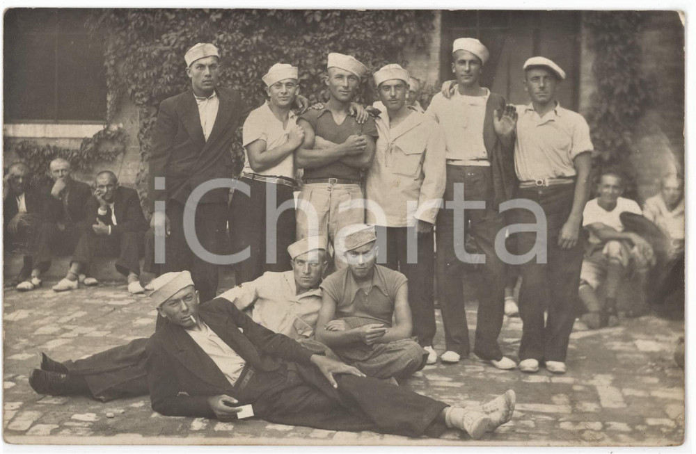 1910 ca ITALIA - MARINA MILITARE Marinai in ospedale - Fotografia 14x9 cm