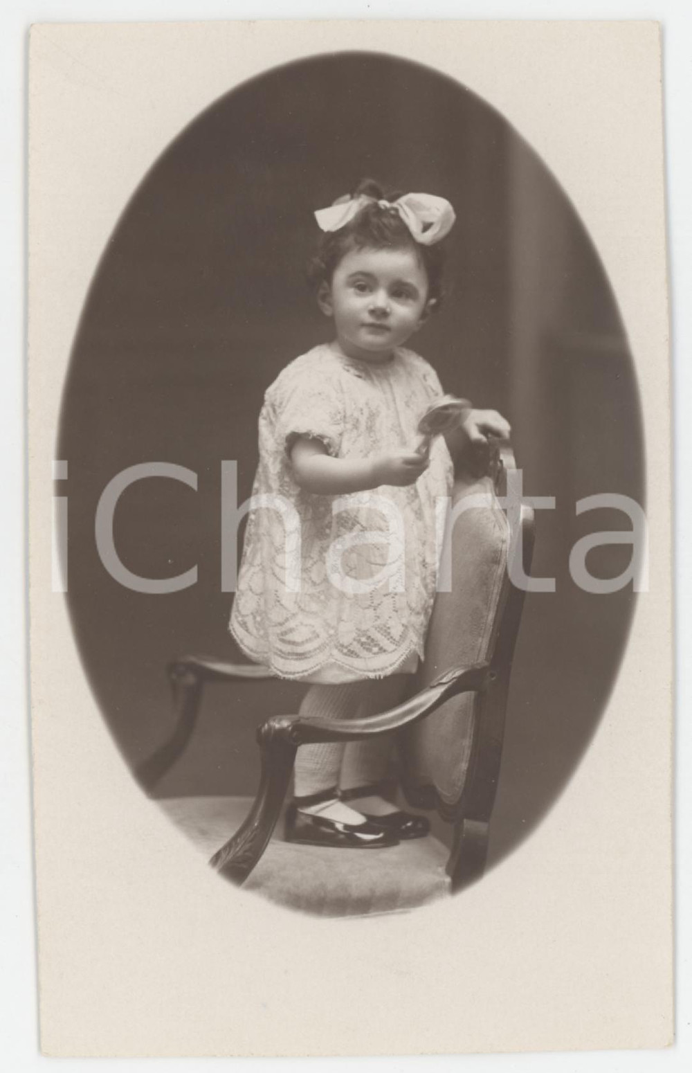 1926 GRENOBLE (FRANCE) Renée OLIARO a 18 mesi - Ritratto *Foto 9x14 cm