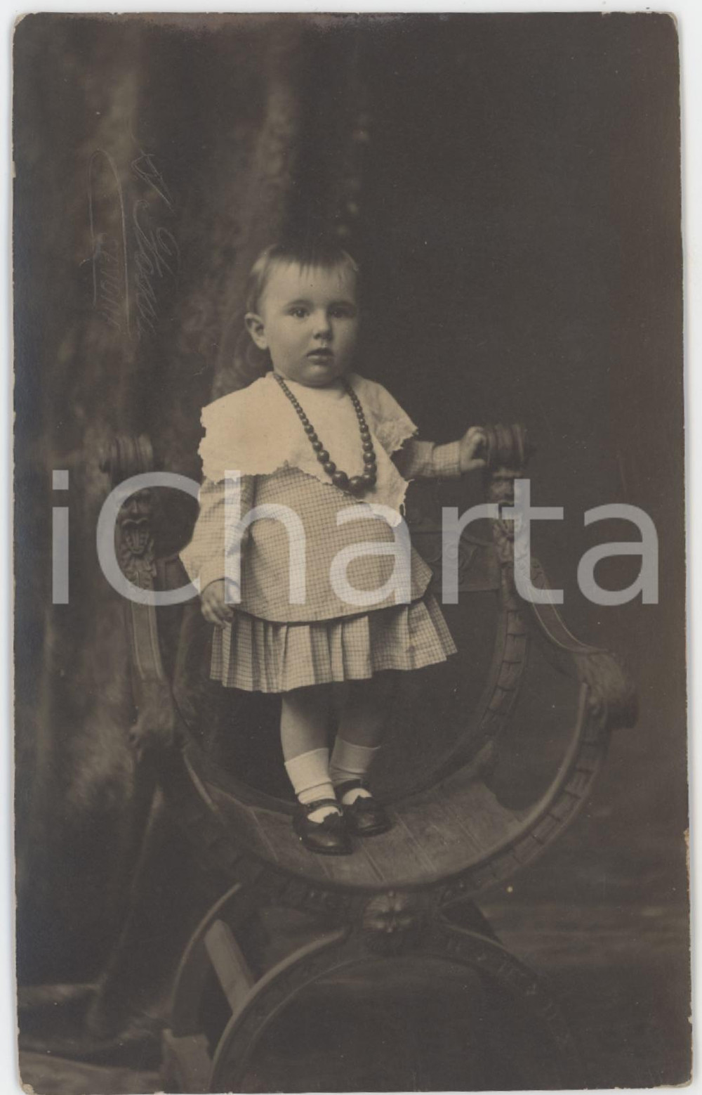 1917 SAVONA Cesare TREMI bambino - Ritratto - Foto cartolina A. FOSSA