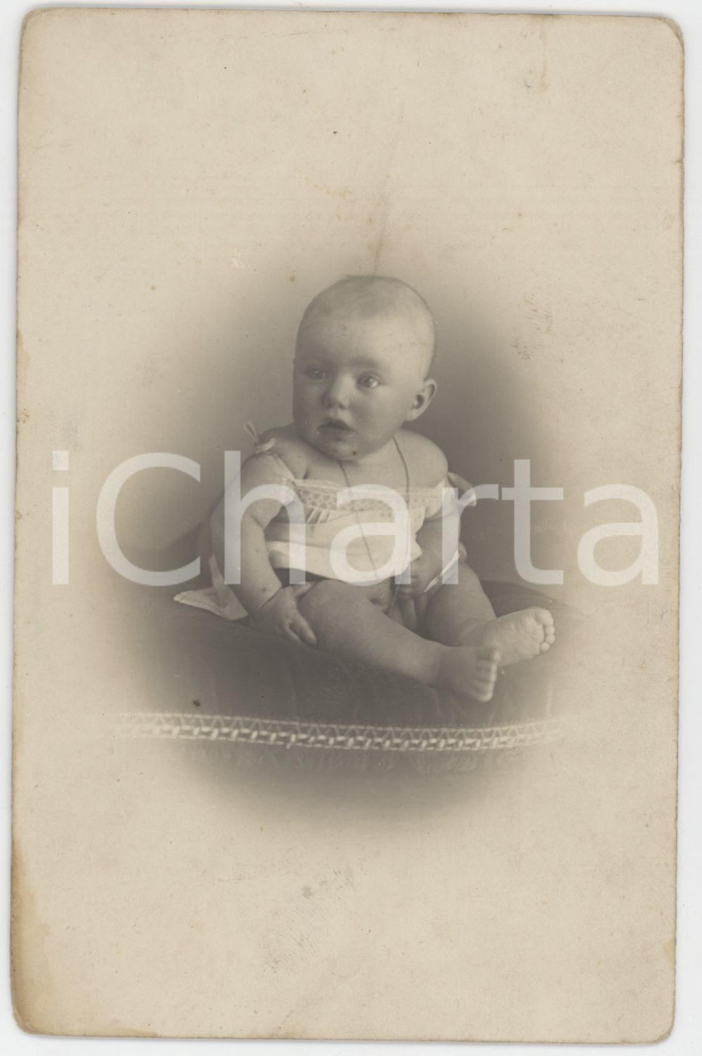 1921 COSTUME ITALIA Bambina di cinque mesi - Ritratto - Foto 9x14 cm