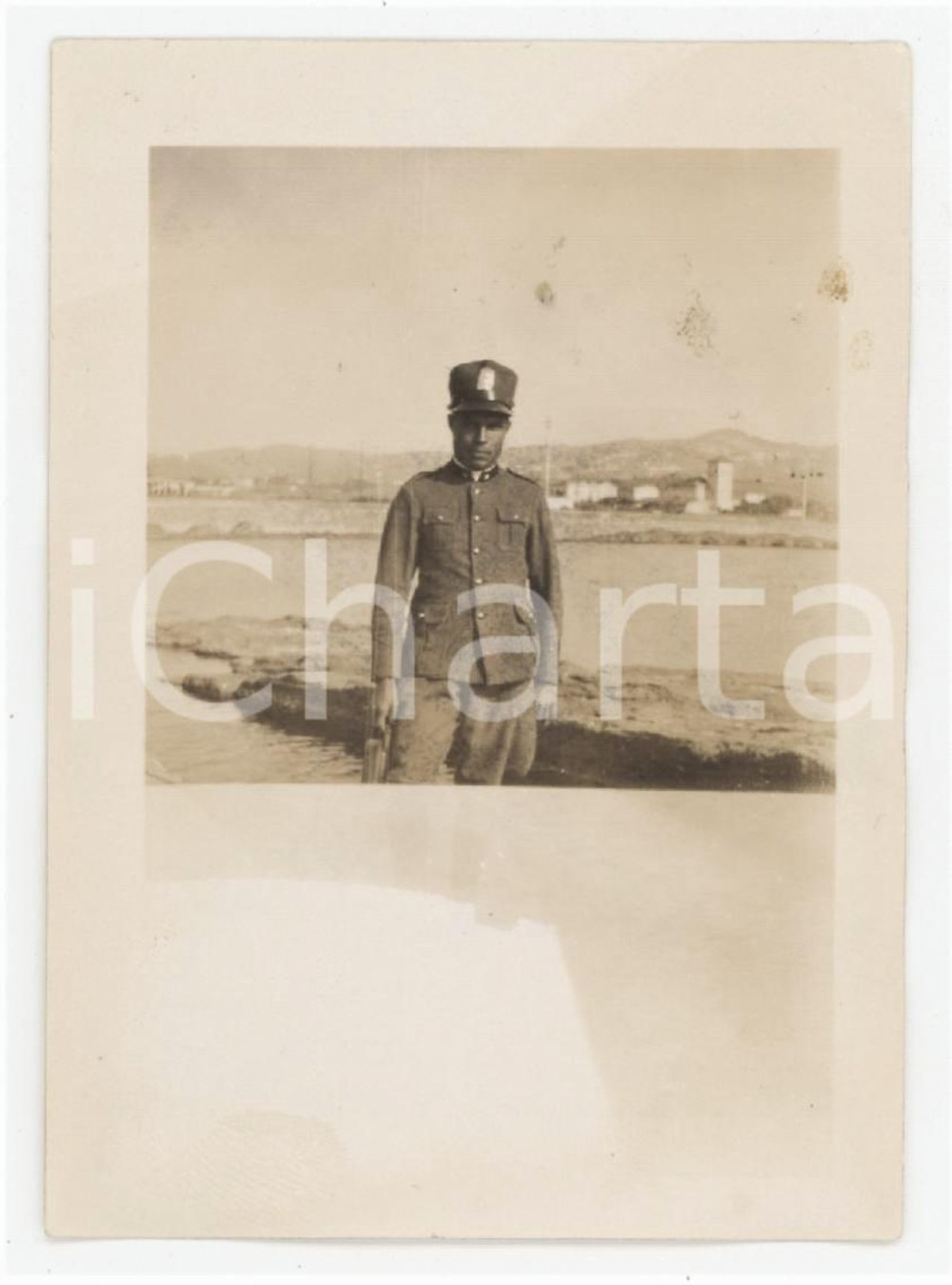 1930 LIVORNO - REGIO ESERCITO Ritratto di un ufficiale - Foto 6x8 cm (1)