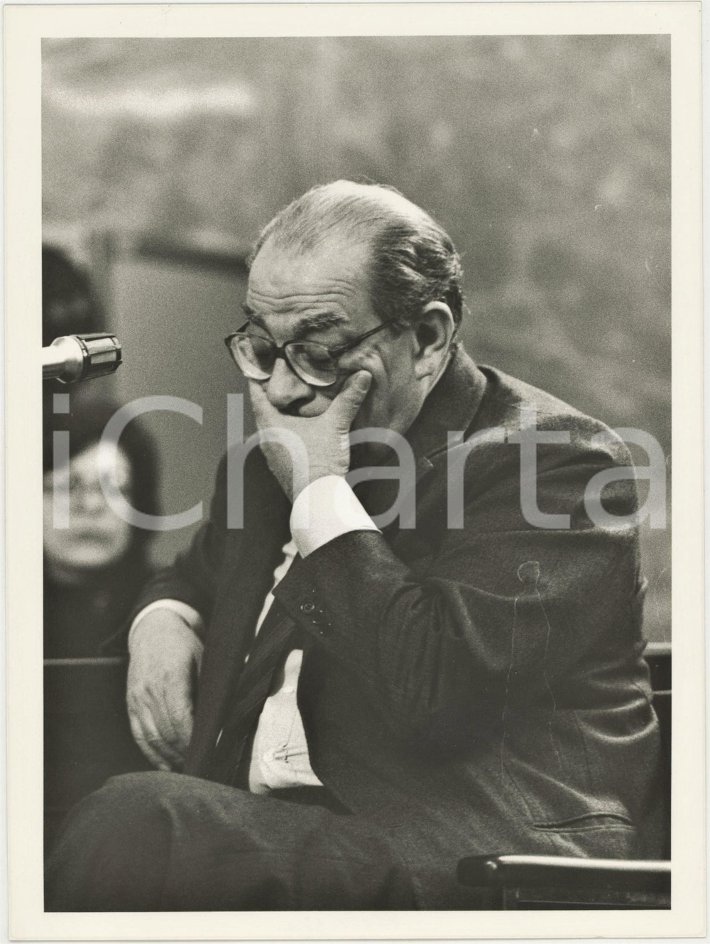 1985 ca MILANO Processo AMBROSOLI Ferdinando VENTRIGLIA Foto 17x24 (3)