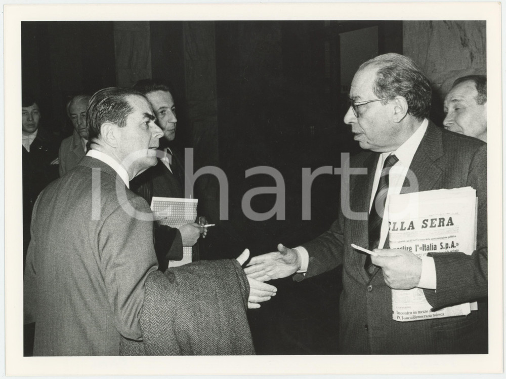 1985 ca MILANO Processo AMBROSOLI Ferdinando VENTRIGLIA Mario BARONE Foto