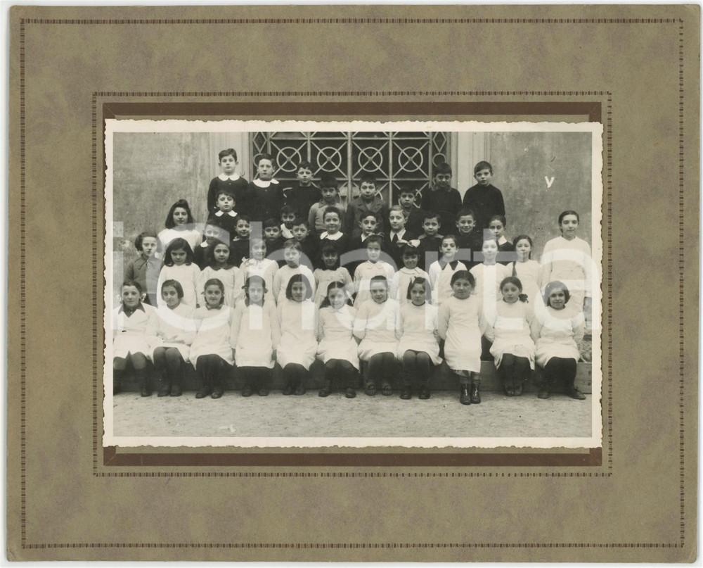 1950 ca COSTUME ITALIA Classe scolastica - Ritratto *Fotografia 25x20 cm