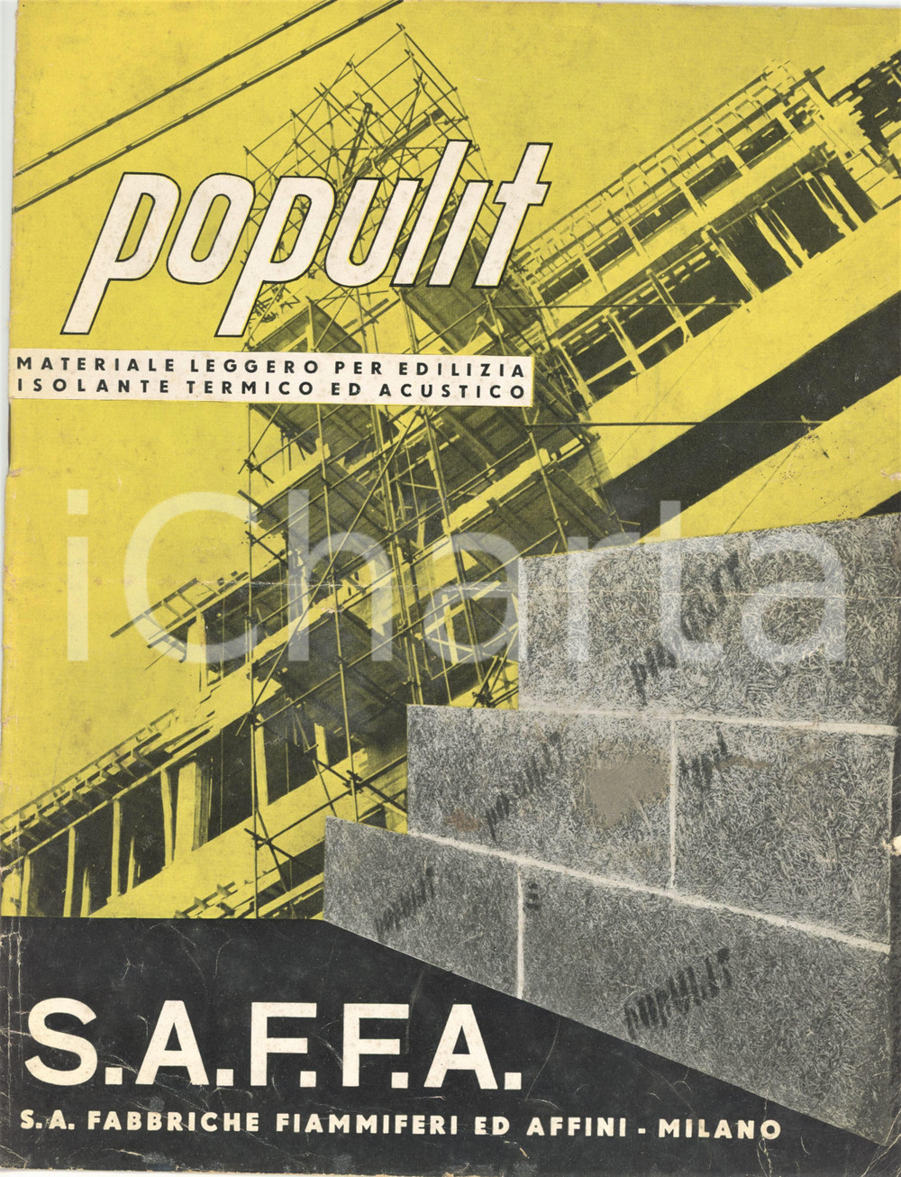 1940 ca MILANO MOSCOVA Ditta SAFFA - POPULIT - Pieghevole ILLUSTRATO 12 pp.