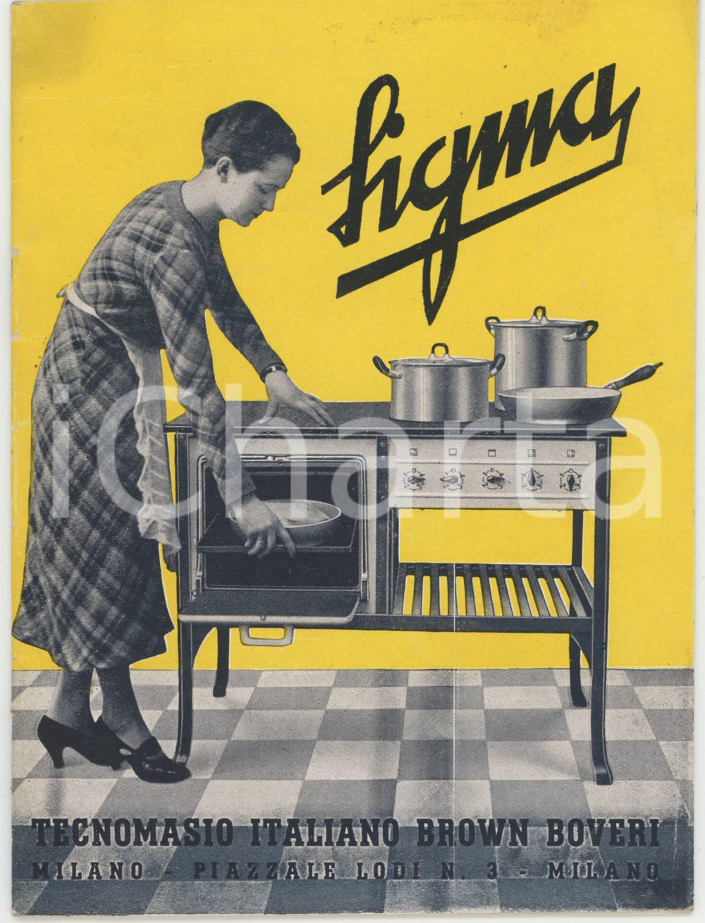 1937 MILANO TIBB Tecnomasio Italiano Brown Boveri - Cucine SIGMA *Opuscolo