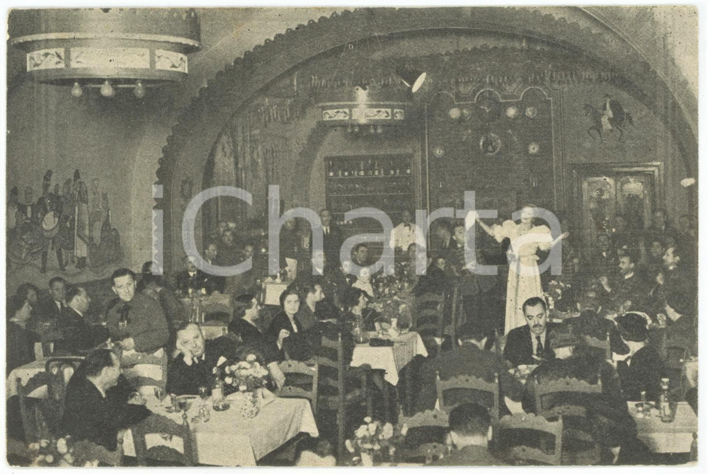 1950 ca BUDAPEST Hungarian Parliament Restaurant - ILLUSTRATED Card